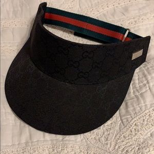 Gucci monogram visor hat